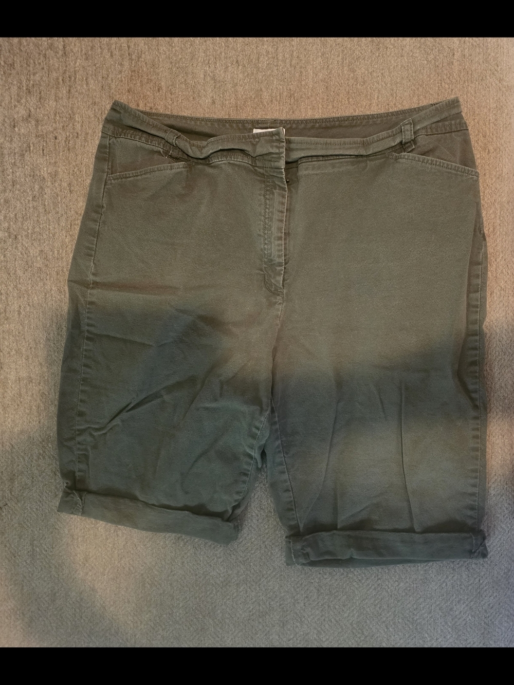 Chico's Olive Green Bermuda Shorts Size 2.5
